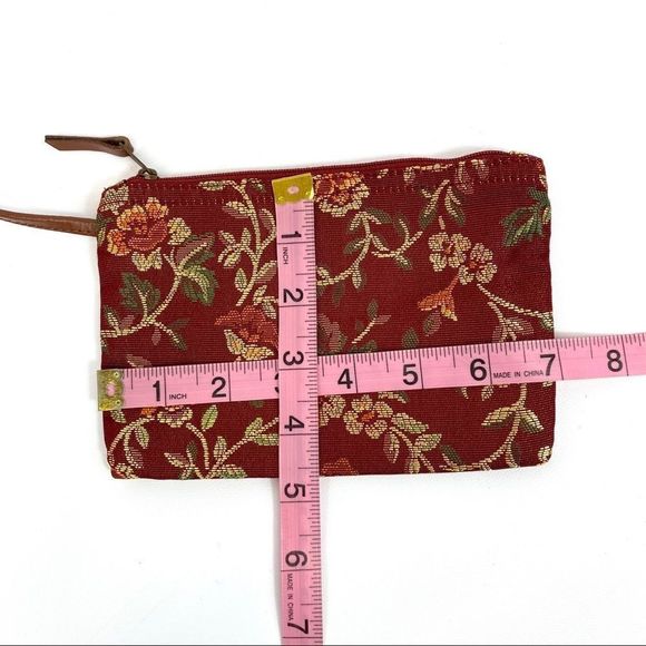 Pasttimes vintage floral fabric large tote bag w pouch - Picture 11 of 15